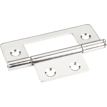 HARDWARE RESOURCES Bright Nickel 3" Loose Pin Non-Mortise Hinge 4 Hole 9500BN